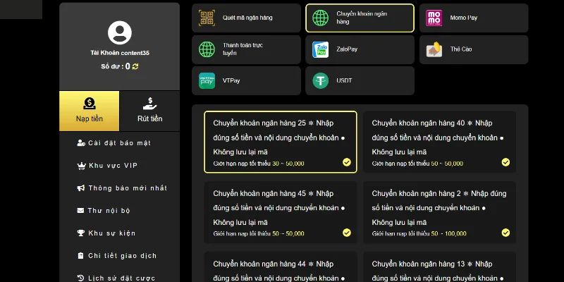 Các thủ tục cần thực hiện khi giải trí tại nhà cái